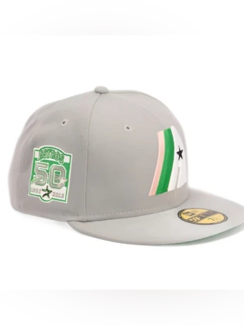 NEW ERA 59FIFTY HOUSTON ASTROS 50 YEARS SIDE PATCH "SPACE PACK" FITTED HAT 7 1/8 - Picture 2 of 4